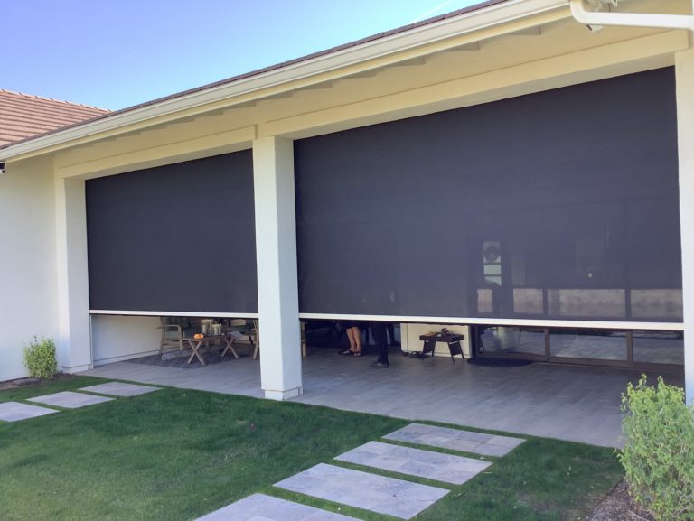 Arizona Luxury Home Motorized Patio Shades All Pro Shade Concepts