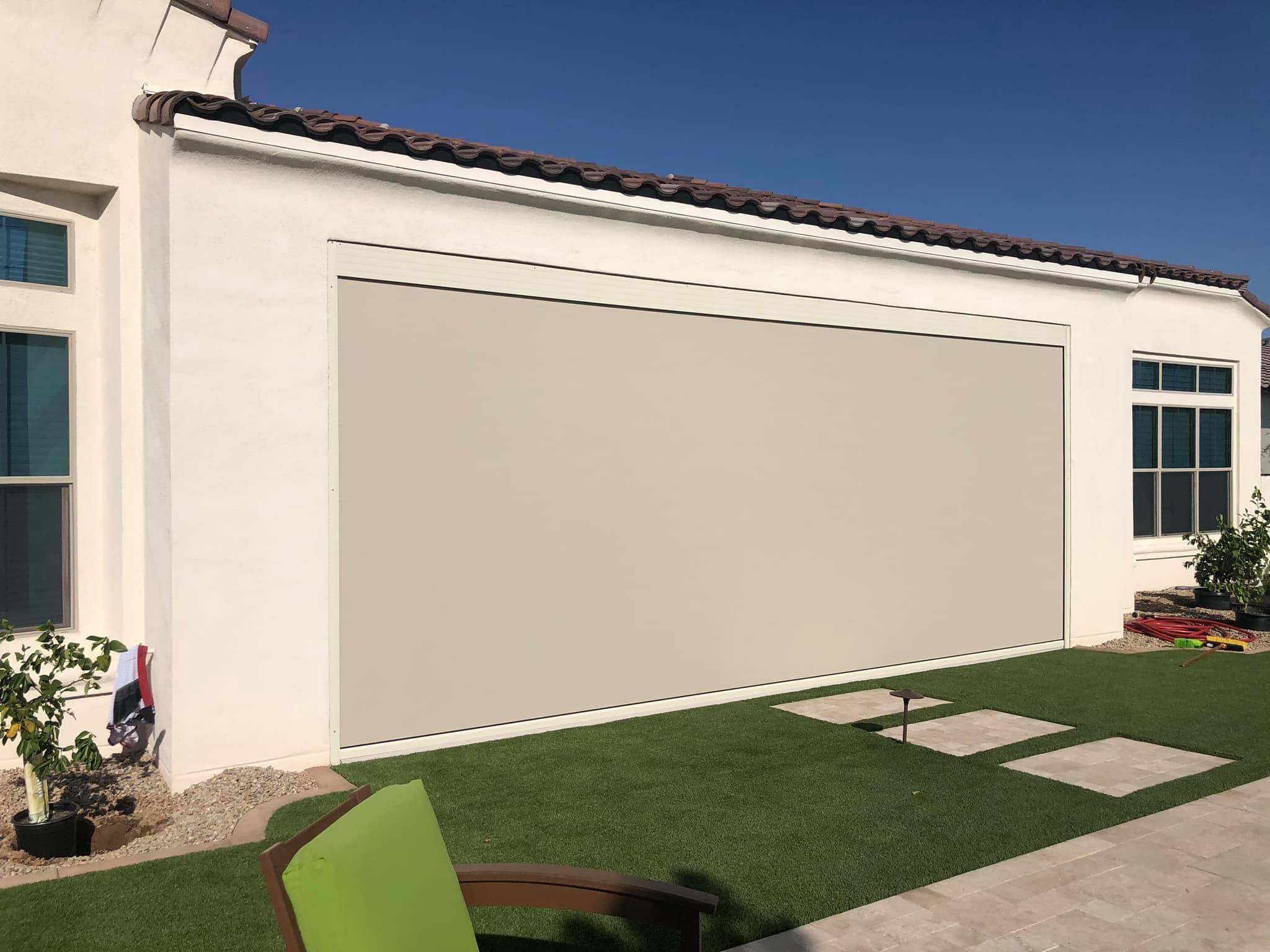 Sealed Track Small Patio Ideas for Arizona Home Shades