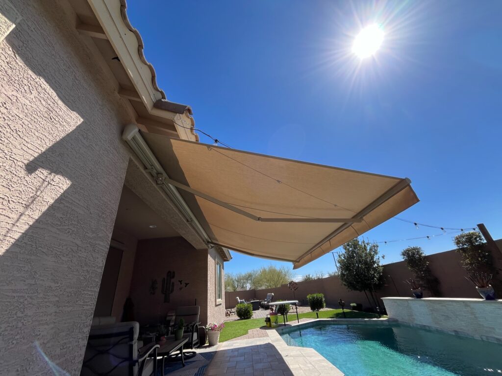 Motorized Retractable Awnings for Expanded Entertainment Space