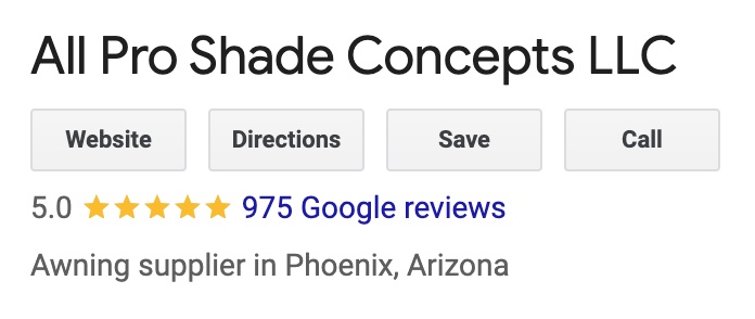 all pro shade concepts best retractable awning arizona