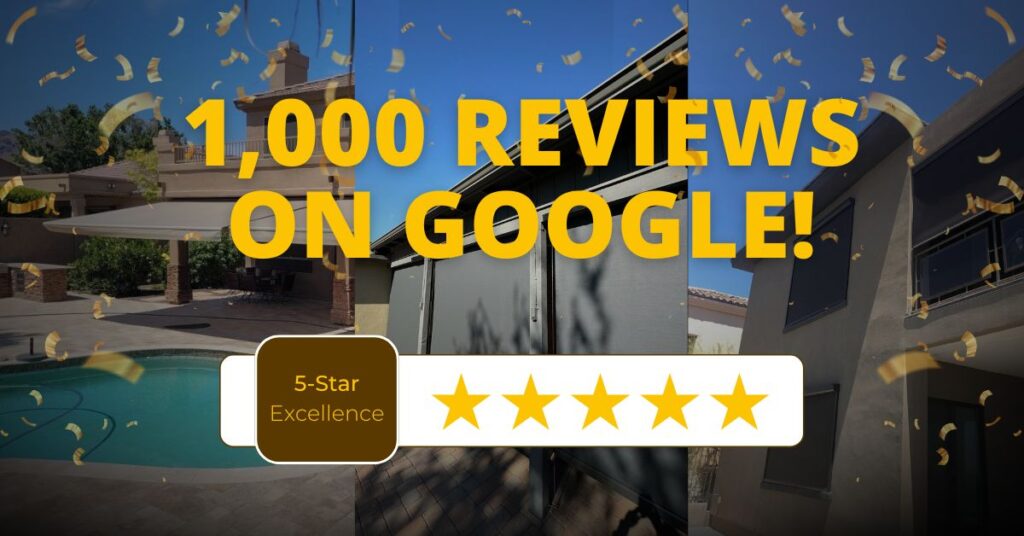 Arizona Shade & 1000 Reviews: Celebrating All Pro’s Milestone with 5-Star Excellence