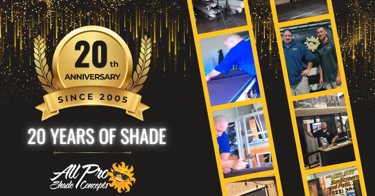 All Pro Shade Concepts: 20 Years of Shade — Since 2005