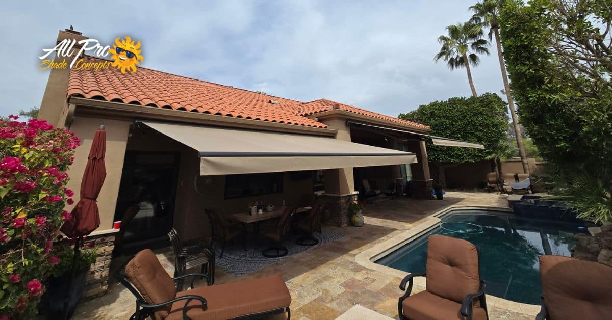 The Disadvantages of an East/West Facing Home in Arizona & How to Block the Sun with Awnings