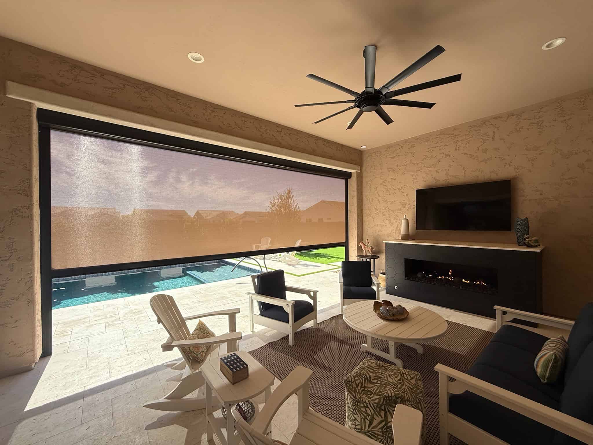 arizona sun room interior view patio shades 3
