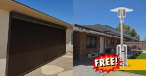 Free Patio Heater with Motorized Awning or Patio Shade Purchase: Arizona Shade Promo