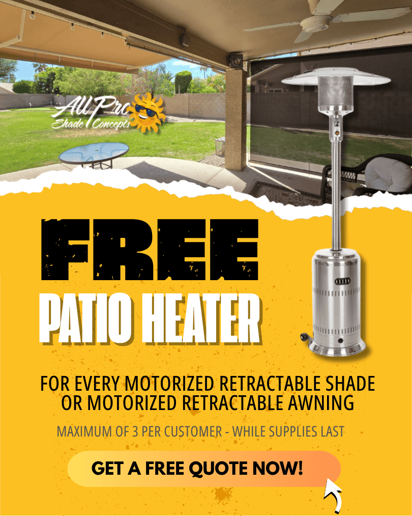 Arizona best Awning Patio roller Shade install installation company phoenix tempe scottsdale mesa gilbert paradise valley sale promo az reviews