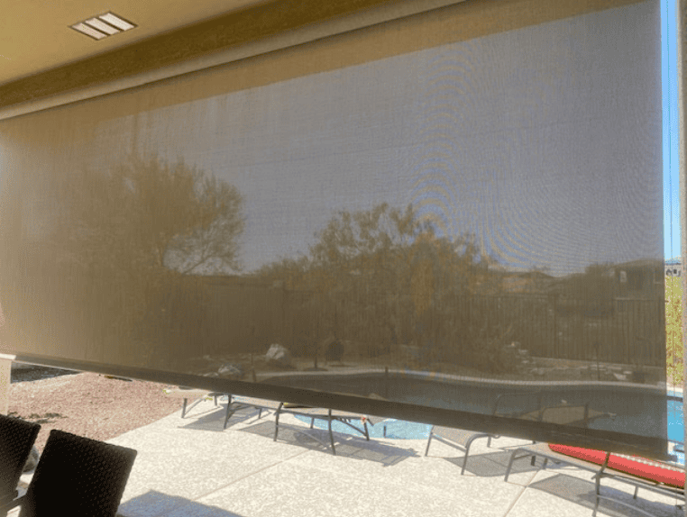 Patio Shades Soften Bright Sun