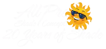 All Pro Shade Concepts Logo 20 years Retractable Awnings Patio Drop Roller Shades Phoenix Scottsdale Paradise Valley Cave Queen Creek Arizona AZ