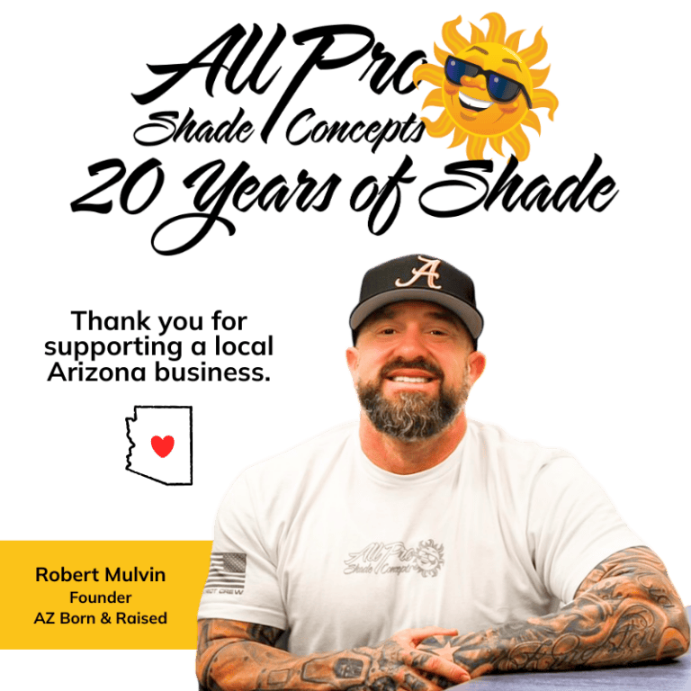 Sun protection, shade solutions, Arizona custom shades.