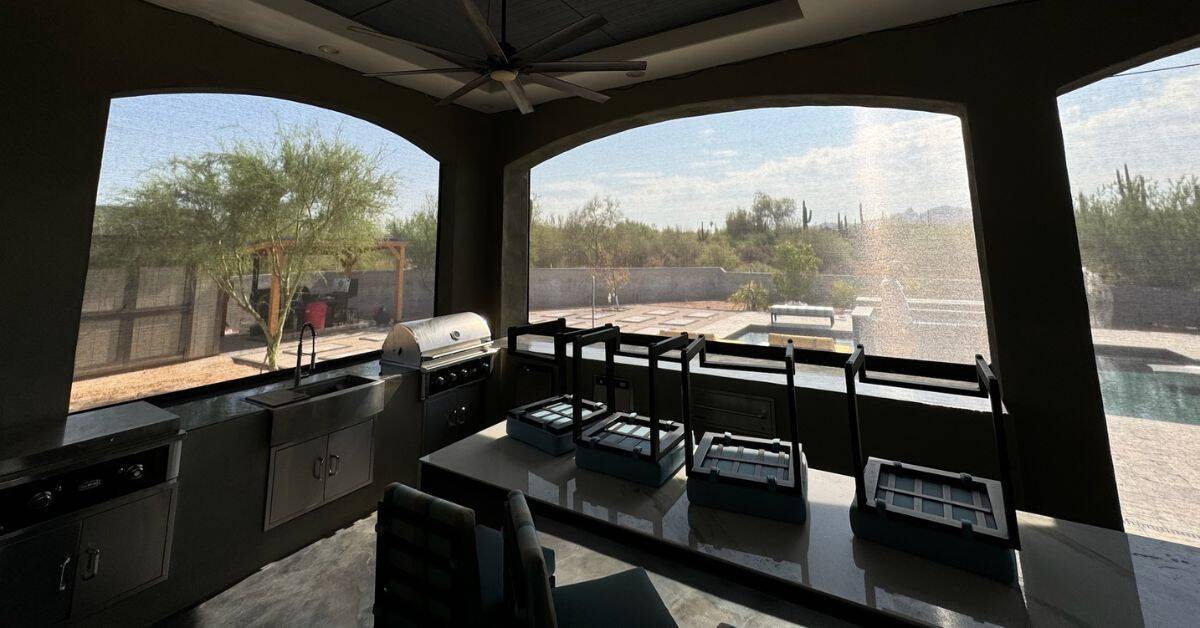 Backyard Shade Ideas for Outdoor Kitchens & Grill Areas in Arizona