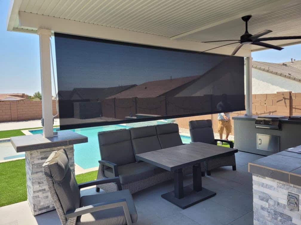 Best Arizona motorized manual patio shades awnings installation