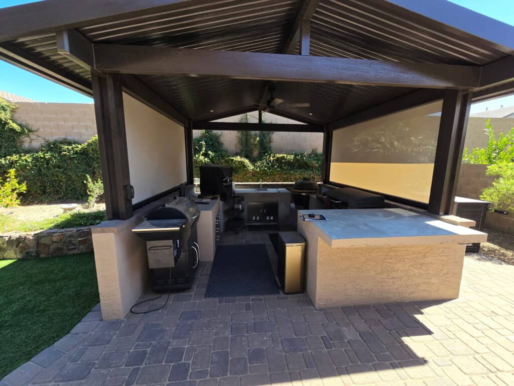 Best Arizona motorized manual patio shades awnings installation
