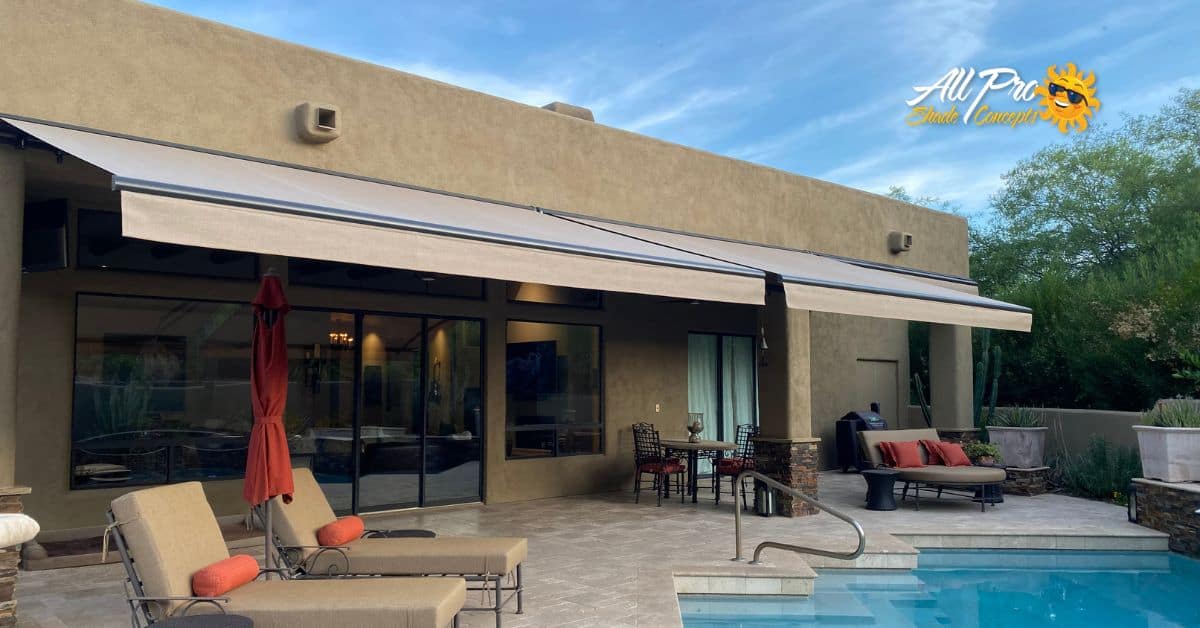 Retractable Pool Awnings: Transforming Paradise Valley Homes into a Resort Oasis