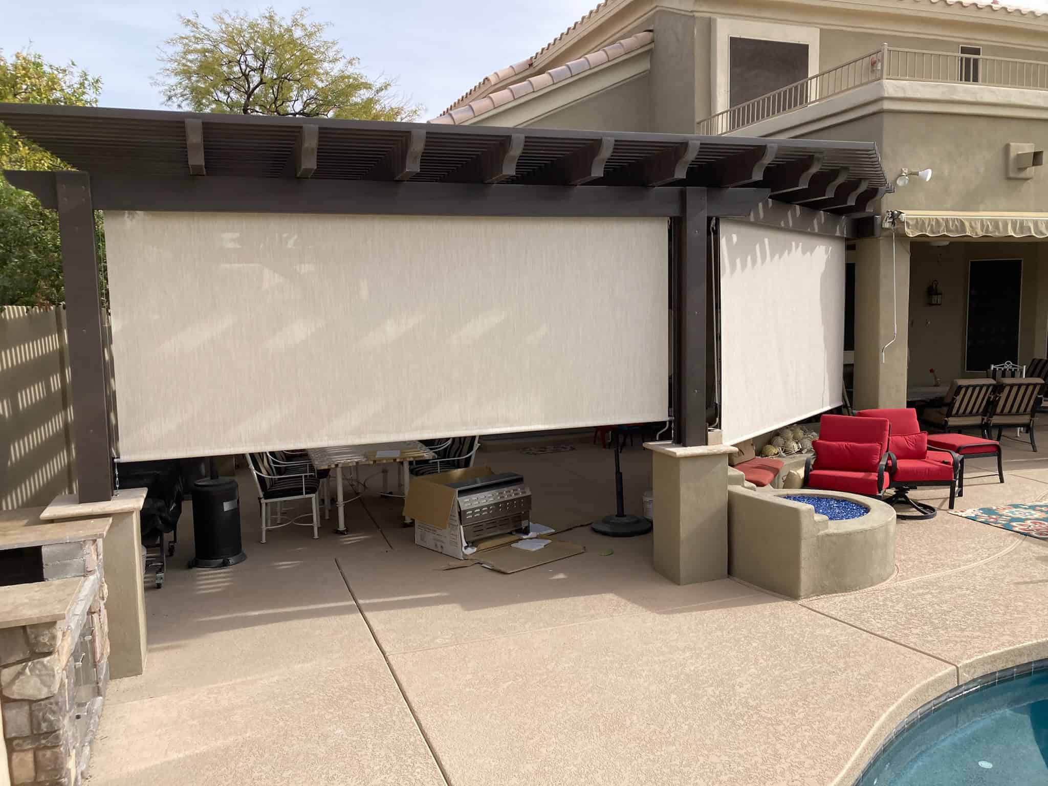 san-tan-valley-az-home-awning-patio-automatic-motorized-roller-drop-shade-installation-company-arizona