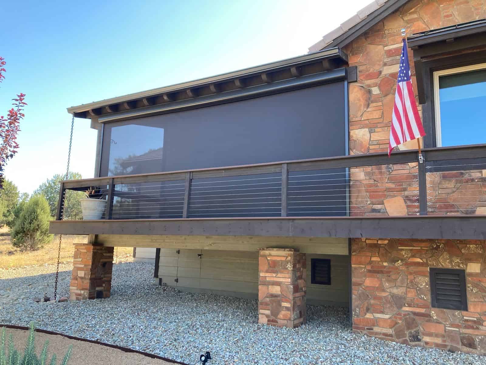 az exterior motorized manual outdoor roller drop shades installation company prescott valley arizona (1)