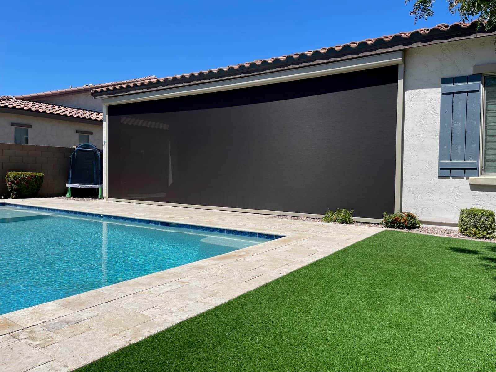 az exterior motorized manual outdoor roller drop shades installation company prescott valley arizona (2)