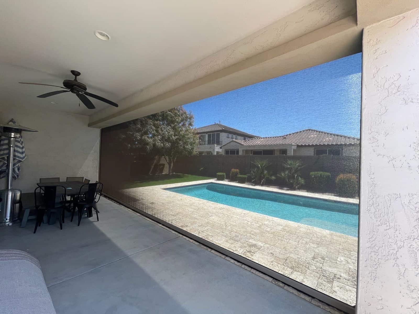 az exterior motorized manual outdoor roller drop shades installation company prescott valley arizona (3)