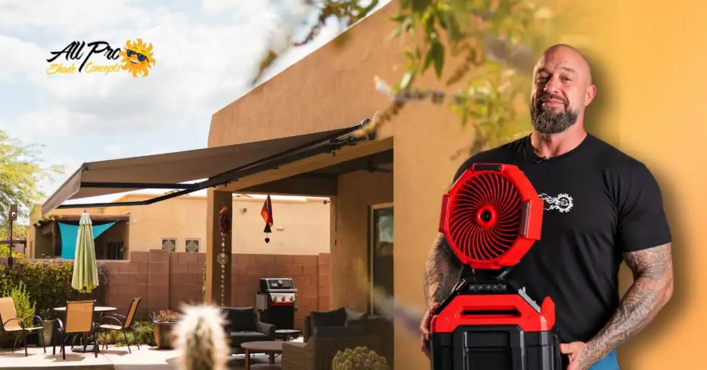 Arizona Patio Cooling: Get a FREE Mister Fan With a New Awning or Patio Shade