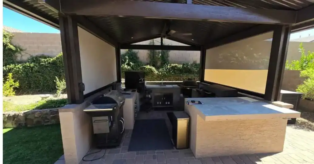 Covered Outdoor Kitchen Shade Ideas: Beyond the Roofline